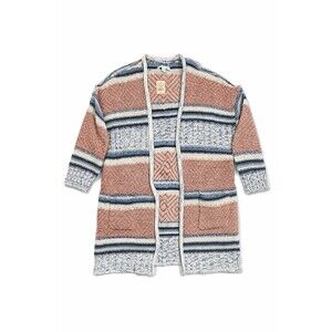 American Eagle New with Tags Striped Knit Cardigan Sweater Open Front Pockets M